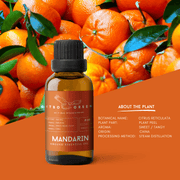 Organic Mandarin Essential Oil | 30ml / 1oz UV Bottle | Unblended | Aromatherapy | Vegan | Spirituality| Nature Heals - ITBO Green