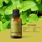 Organic Melissa Leaf Essential Oil | 30ml / 1oz UV Bottle | Unblended | Aromatherapy | Vegan | Spirituality| Nature Heals - ITBO Green