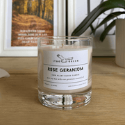 Rose Geranium Essential Oil Candle
