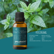 Organic Spearmint Essential Oil | 30ml / 1oz UV Bottle | Unblended | Aromatherapy | Vegan | Spirituality| Nature Heals - ITBO Green