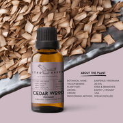 Organic Virginian CedarWood  Essential Oil | 30ml / 1oz UV Bottle | Pure Woody Oil | Unblended | Aromatherapy | Vegan | Spirituality| Nature Heals - ITBO Green