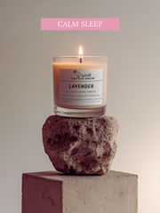 Lavender Essential Oil Candle – Hand-Poured Vegan Soy Wax Candle with Pure Lavender