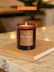 ITBO Pink Patchouli Soy Wax Candle – Luxury Vegan Candle with Patchouli & Sweet Orange