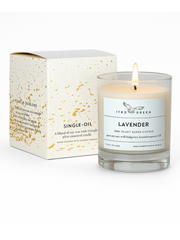 Lavender Essential Oil Candle – Hand-Poured Vegan Soy Wax Candle with Pure Lavender