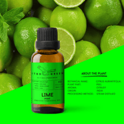 Organic Lime (Peru) Essential Oil | 30ml / 1oz UV Bottle | Unblended | Aromatherapy | Vegan | Spirituality| Nature Heals - ITBO Green