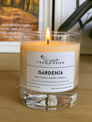 Gardenia Soy Wax Candle – 100% Plant-Based Luxury Candle for Calm & Elegance | ITBO Green