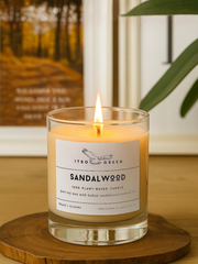Sandalwood Soy Wax Candle | ITBO Green – Pure Sandalwood Essential Oil Luxury Candle