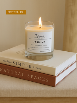 ITBO Green Jasmine Absolute Candle – 100% Plant-Based Soy Wax with Pure Jasmine Oil