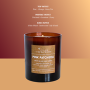 ITBO Pink Patchouli Soy Wax Candle – Luxury Vegan Candle with Patchouli & Sweet Orange
