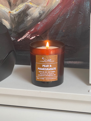 Pear & Pomegranate Soy Candle – Hand-Poured Multi-Oil Candle | ITBO Green