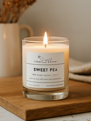 Sweet Pea Soy Wax Candle | ITBO Green – Delicate Floral Luxury Candle