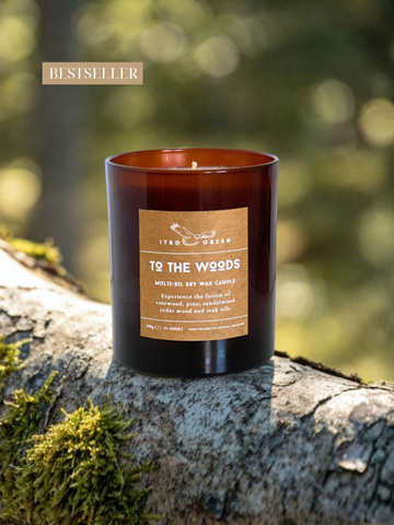 ITBO Green To The Woods Candle | Luxury Organic Soy Wax | Autumn Candle