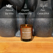 ITBO Pink Patchouli Soy Wax Candle – Luxury Vegan Candle with Patchouli & Sweet Orange